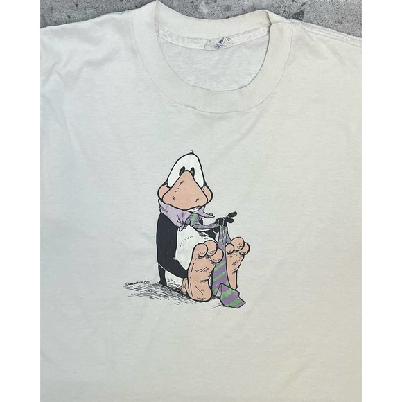 "Business Penguin" Tee (M) - 1990s - Picture 2 of 2